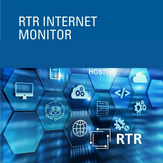 blaues Titelbild mit der Aufschrift RTR Internet Monitor