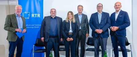 von links Andreas Kunigk, Michael Ogris, Regina Deck, Thorsten Schmiege, Alexander Zeh, Wolfgang Struber