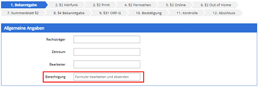 Screenshot der Webseite