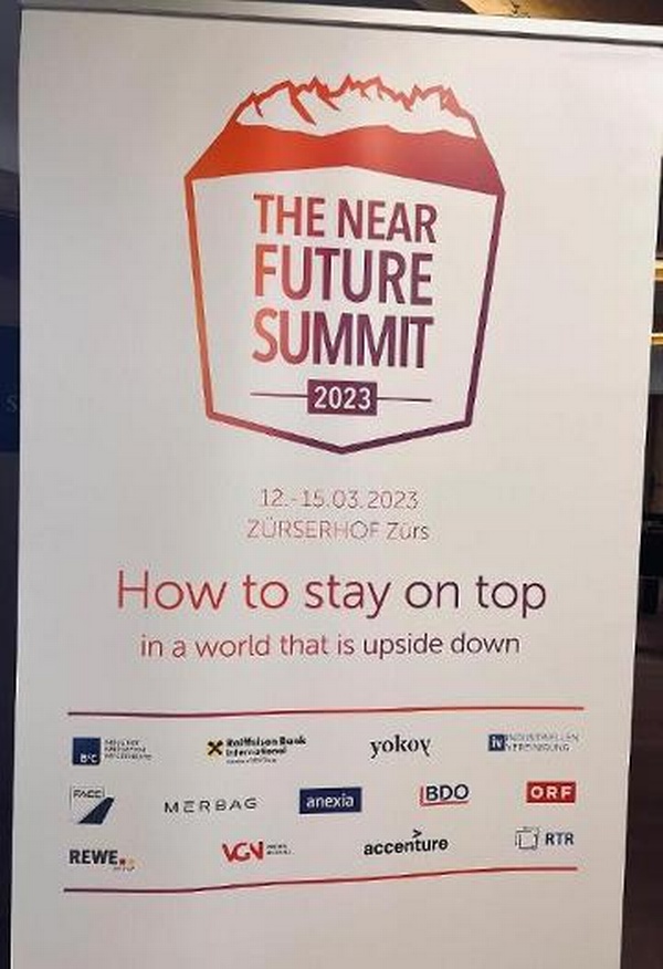 Logo des Near Future Summit mit Sponsorenlogos