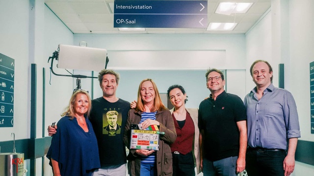 Sabine Weber, Regisseur Sascha Bigler, Susi Stach, Mariam Hage, Produzent Tommy Pridnig, Producer Clemens Wollein.