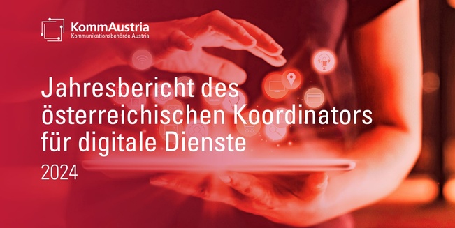 Eine Hand hält ein Computer Tablet in horizontaler Position. Darüber schweben eine Reihe typischer Internet-Icons.