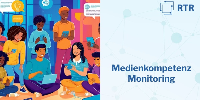 Titelbild des Medienkompetenz-Monitoring der RTR-GmbH