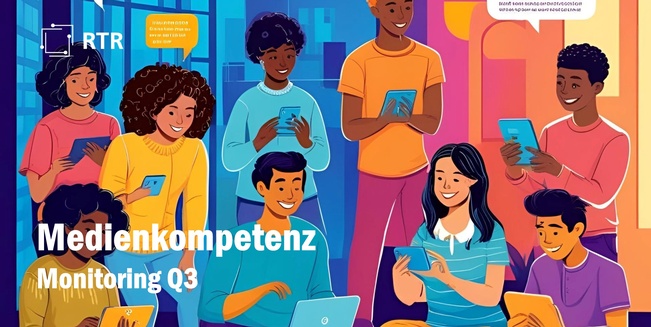 Titelbild des Medienkompetenz-Monitorings der RTR-GmbH