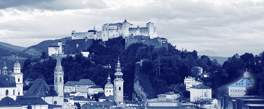 Blick über die Dächer von Salzburg