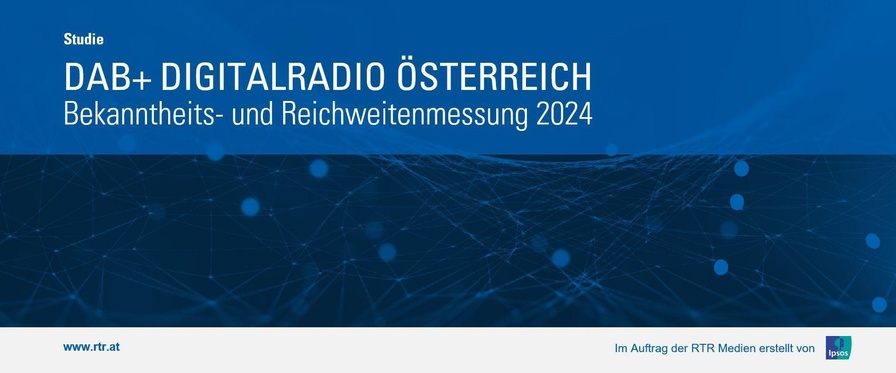 Titelseite der Studie DAB+ Reichweite und Bekanntheit 2024