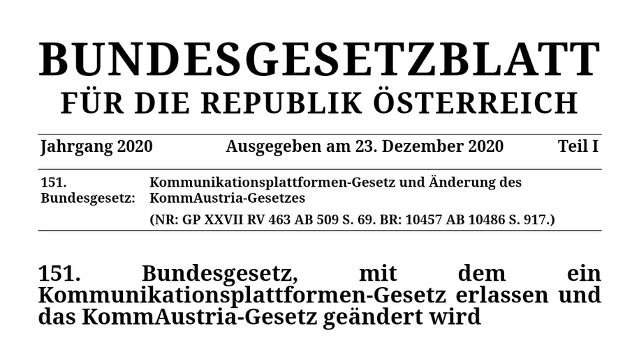 Kopf Bundesgesetzblatt 151